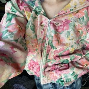 Flower Print Denim BDG Jacket